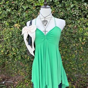 ✨Green asymmetrical fairy top